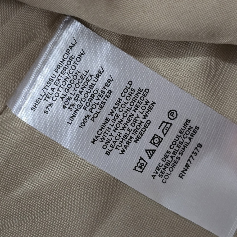 Ann Taylor Crosby Blazer Womens 6P Tan Structured Career Jacket NWT - Picture 7 of 8